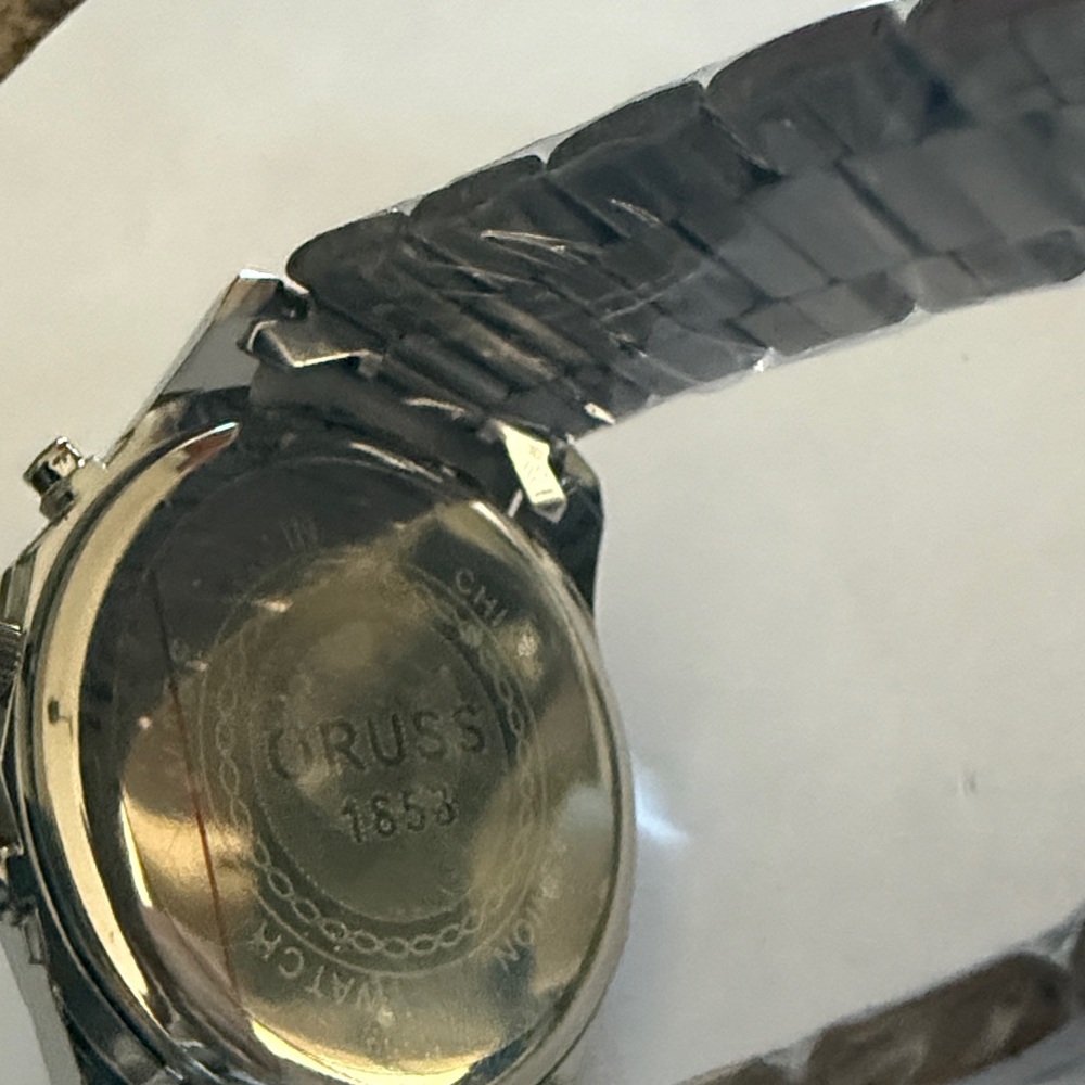 #25 ORUSS Blue and Silver Watch w/tachymeter - Picture 5 of 7